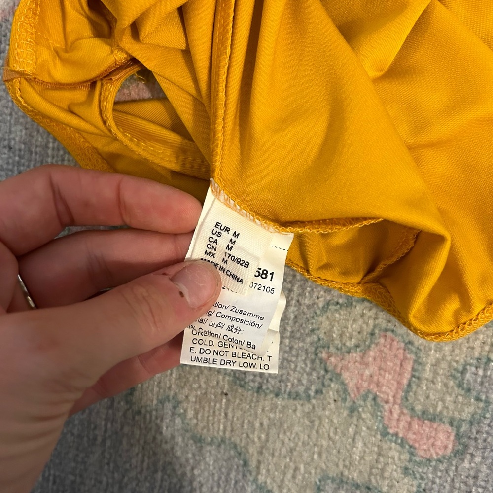 Yellow Ruffle Bodysuit - Picture 2 of 2